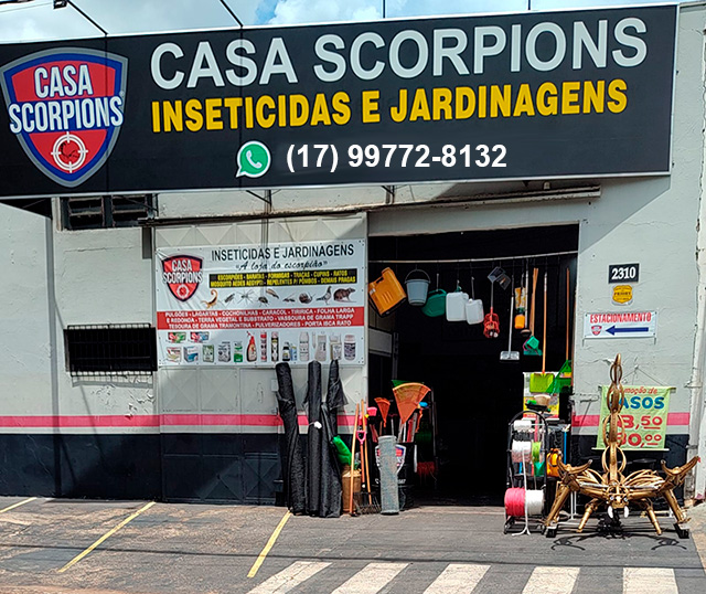 Fachada da Loja Casa Scorpions